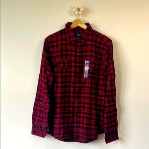 Men's Red Plaid Shirt